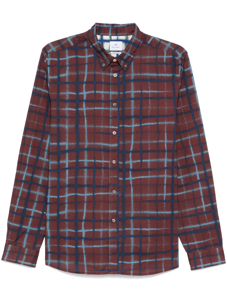 check-pattern shirt