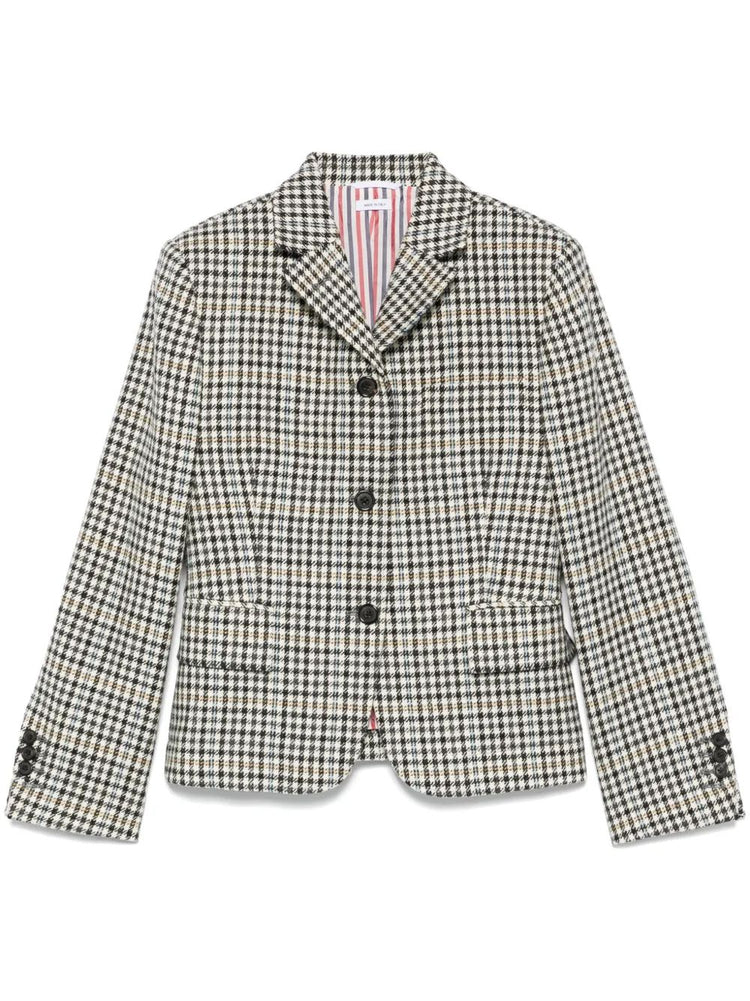 HIGH BREAK EXPOSED CATCH VENT SPORTCOAT IN GUNCLUB CHECK HUNTING TWEED