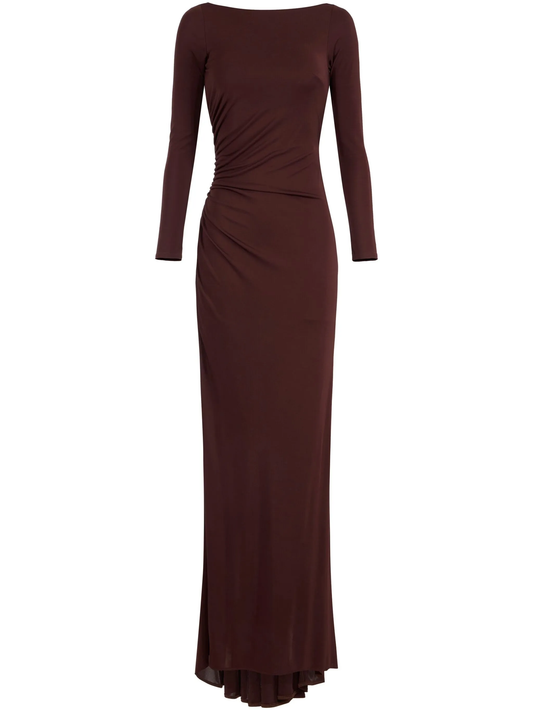 draped jersey gown