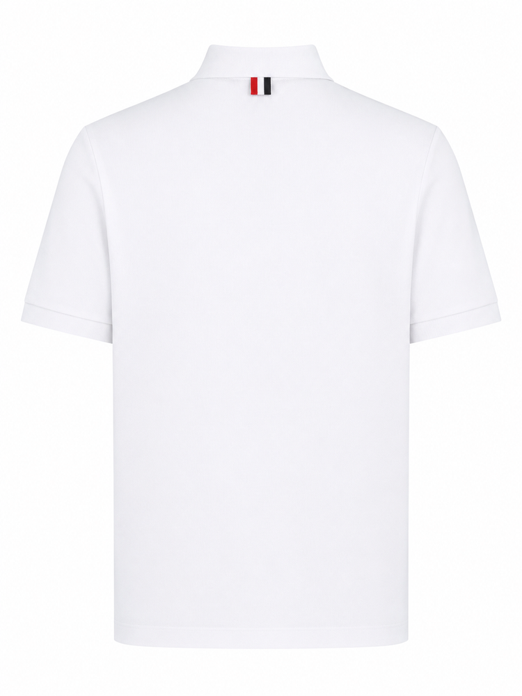 SS ROUND COLLAR RIB CUFF BUTTON DOWN SHIRT IN COTTON MILANO