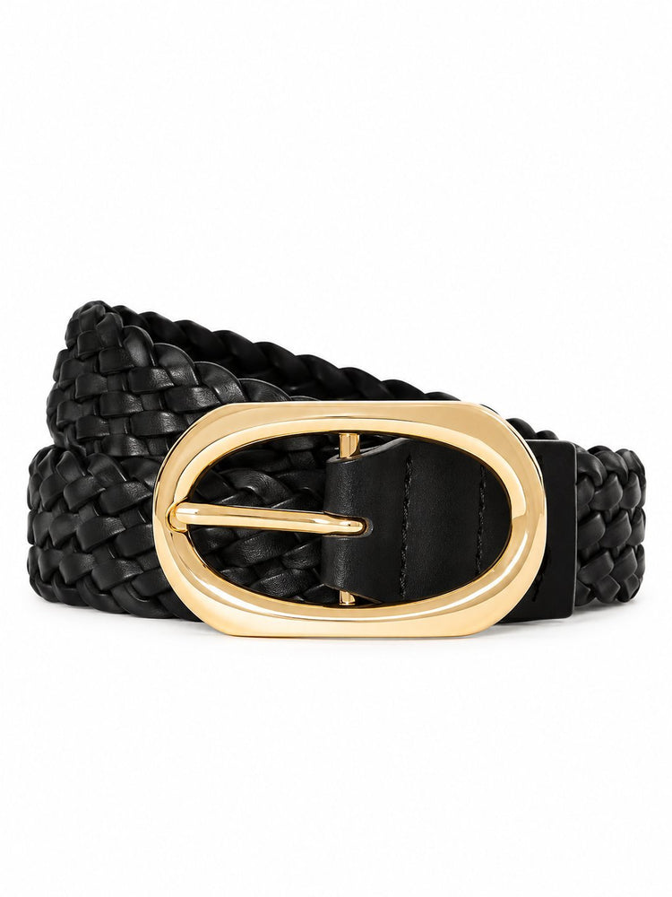 SIGNATURE LINK BELT BRAIDED - BLACK