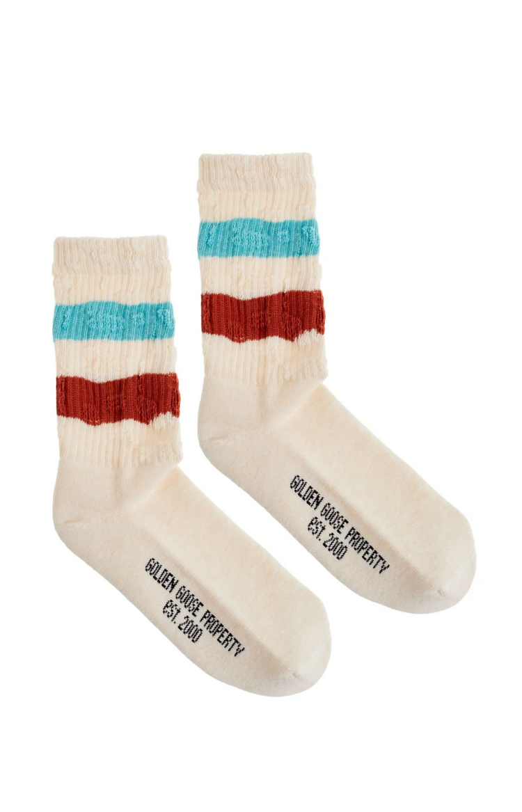 SOCKS HIGH RIB/STRIPES/RIPPED