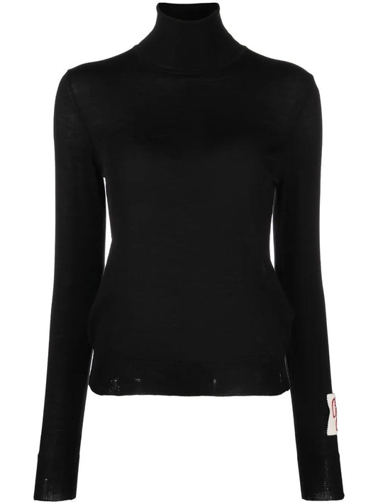 GOLDEN W'S REGULAR KNIT TURTLE NECK LIGHT WOOL MERINO