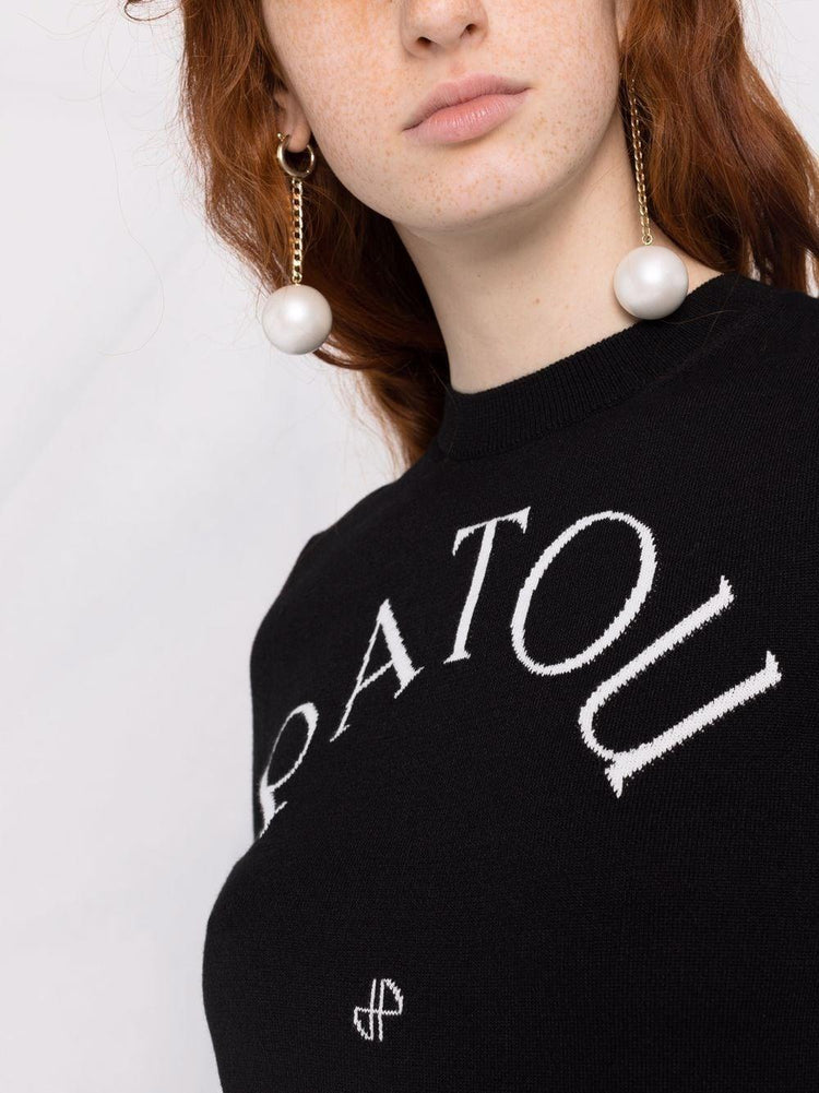PATOU JACQUARD SHORT SLEEVES JUMPER