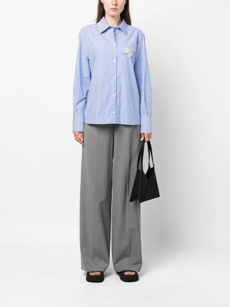 MSGM wide-leg high-waist trousers