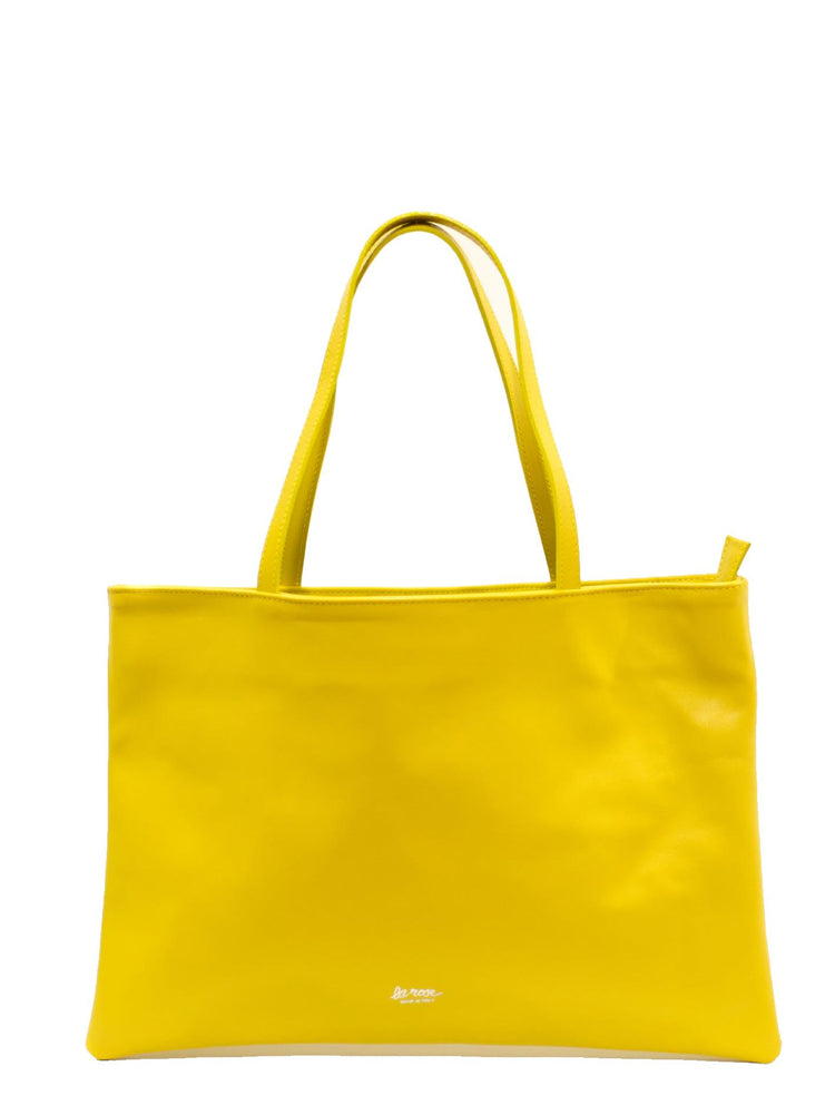 LA ROSE tote bag azzurro