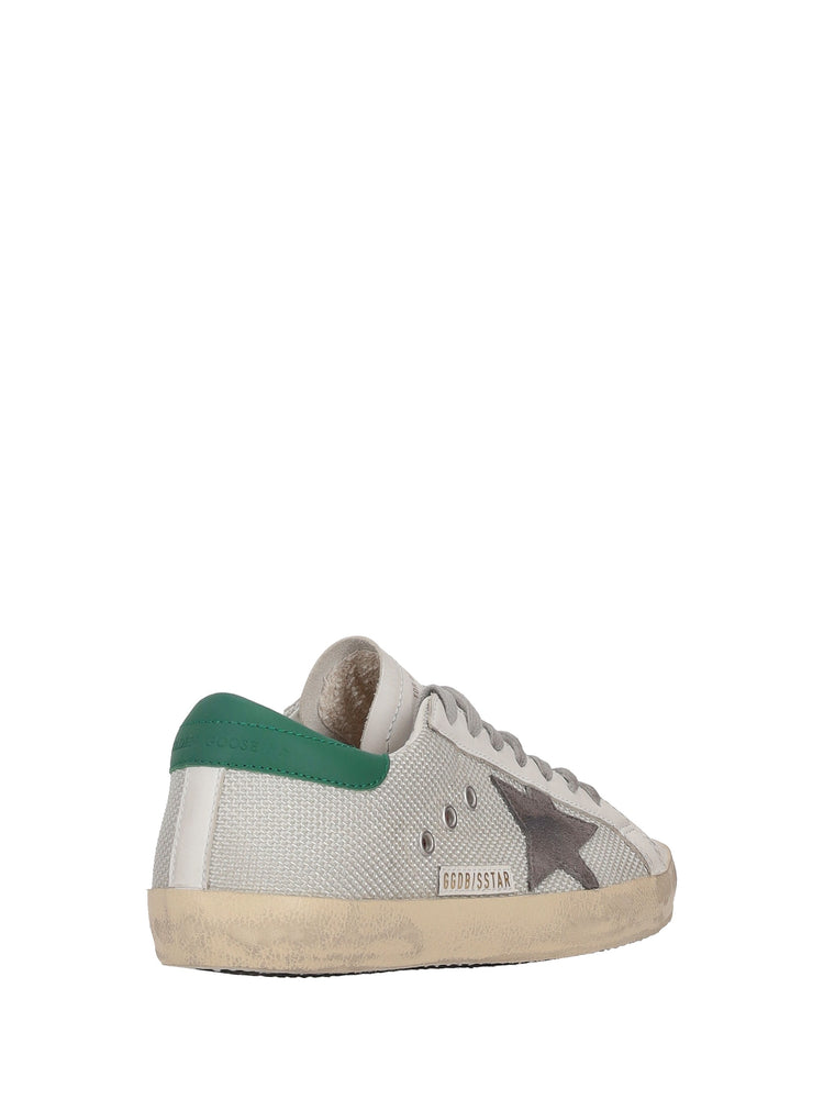 SUPER-STAR NET UPPER FORATED LEATHER TOE SUEDE STAR LEATHER HEEL