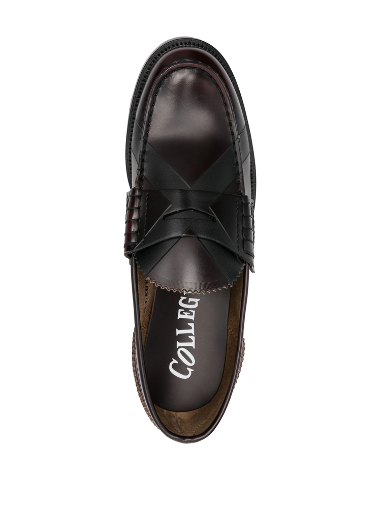 leather loafers