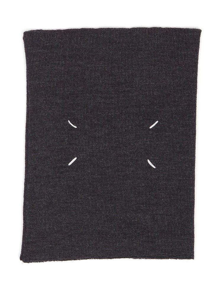 four-stitch wool neck warmer