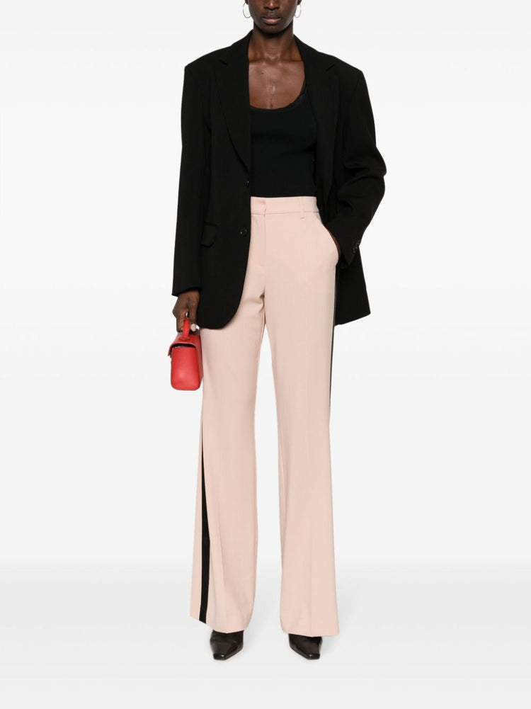 straight-leg tailored trousers