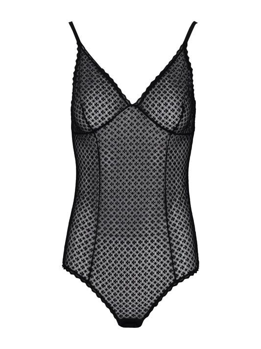 LAURA URBINATI body stretch plumetis black