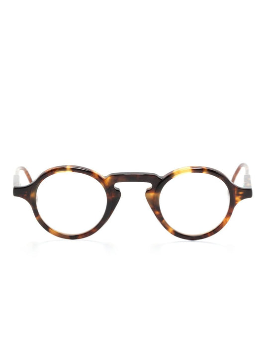 marbled round-frame glasses
