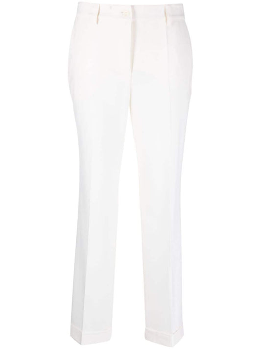 PAROSH high-waist tailored cropped trousers