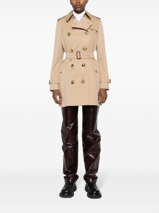 Short Kensington Heritage cotton trench coat