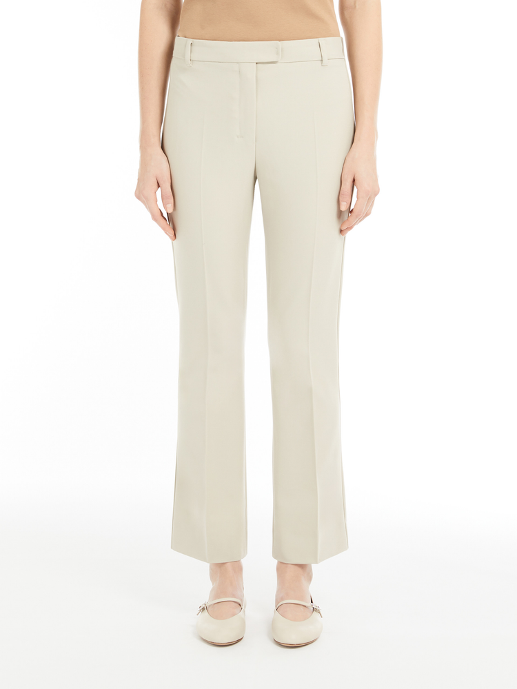 Fatina slim-fit stretch cotton and viscose trousers