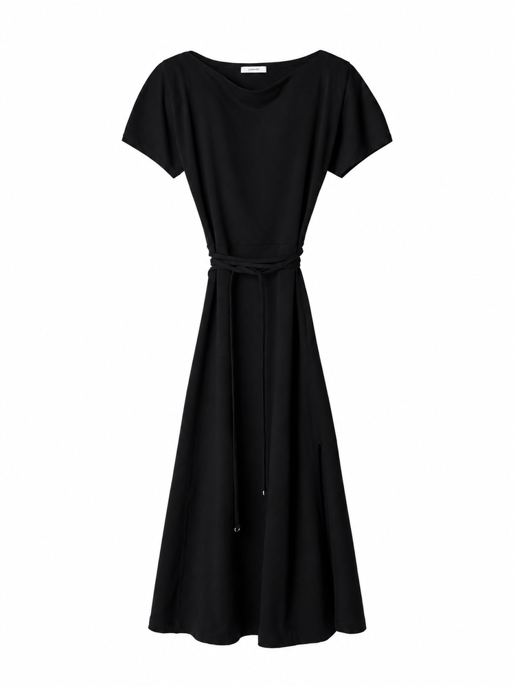 BELTED DRESS