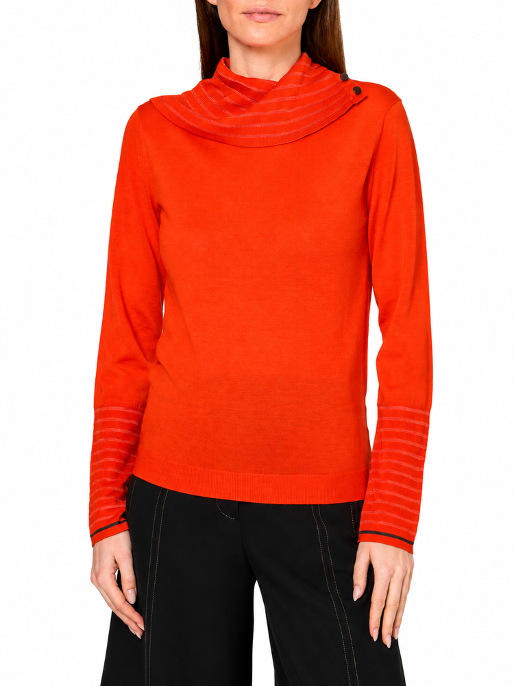 WOMENS KNITTED SWEATER ROLL NECK