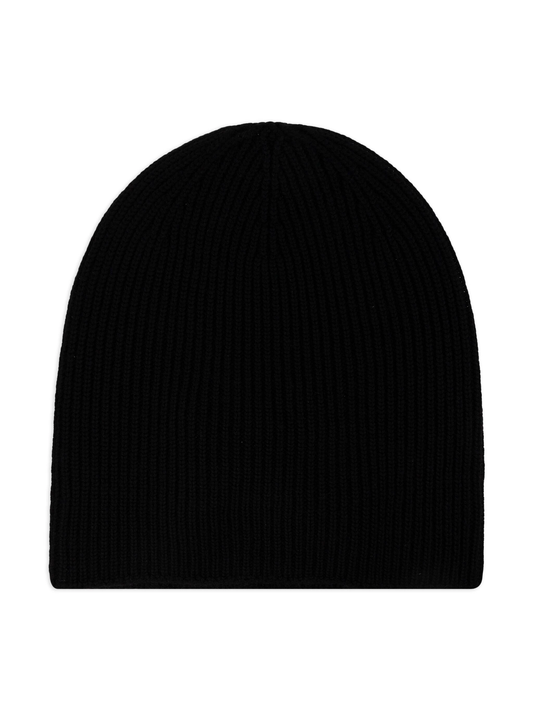 logo-appliqué wool beanie