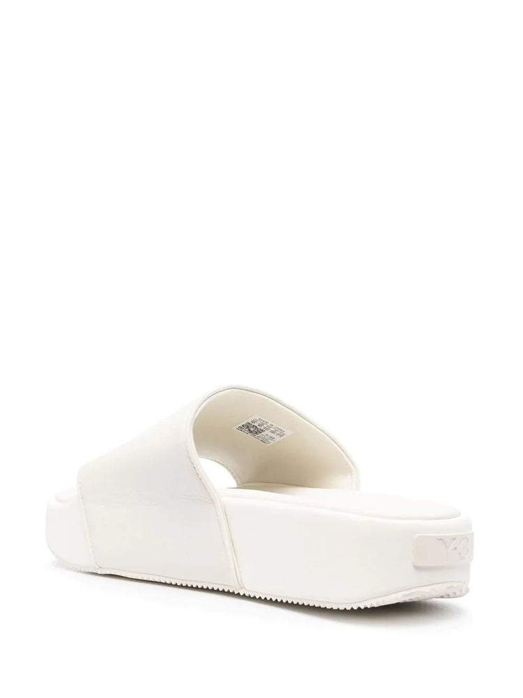 ADIDAS Y-3 logo-patch platform slides