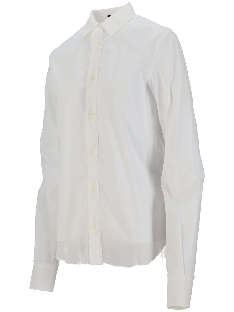 LIEK CLASSIC SHIRT WITH RAW EDGES LIGHT COTTON