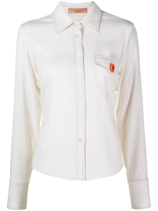 CORMIO Katy pin-badge shirt