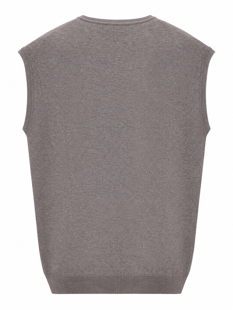 LA ROSE knitwear gilet oversize sabbia