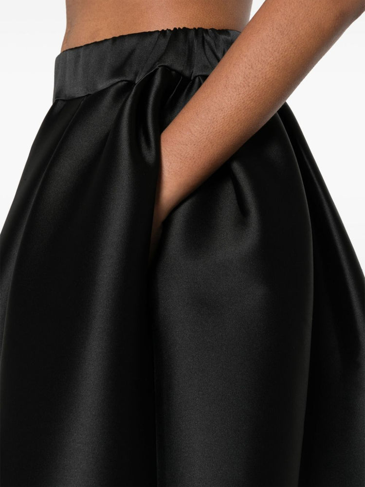 pleated full skirt