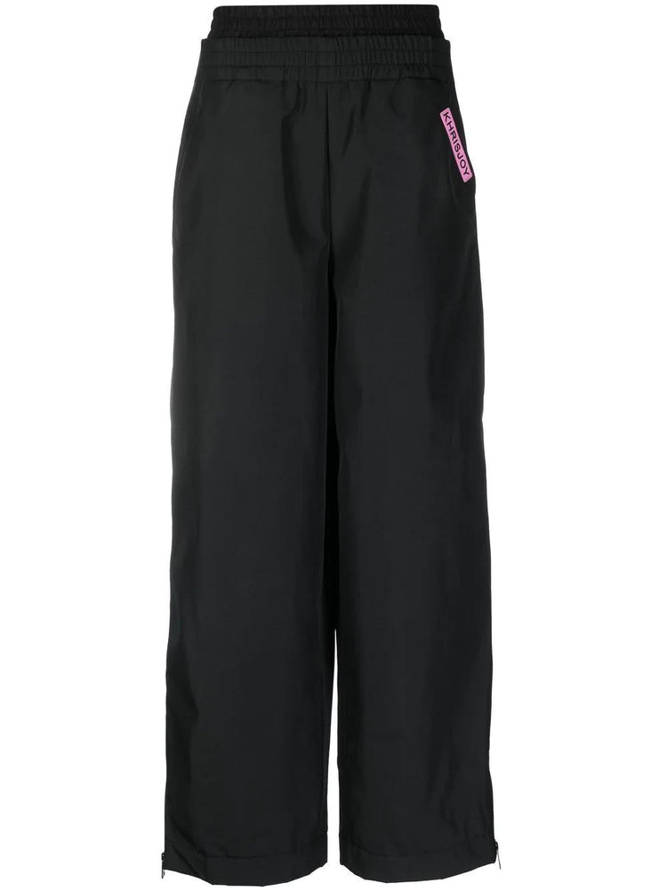 KHRISJOY high-waisted wide-leg trousers