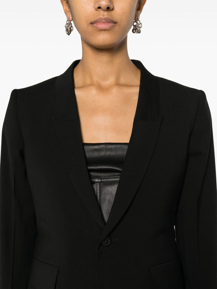 wool single-breasted blazer