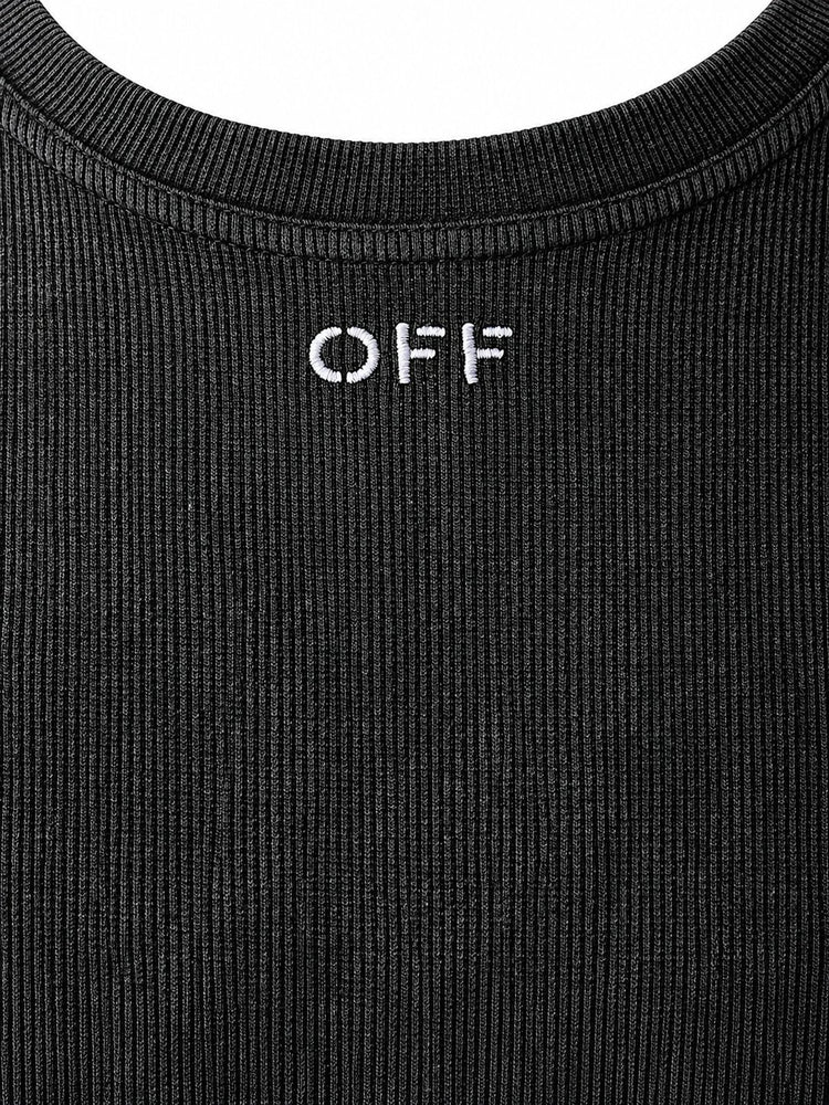 OFF STAMP RIB L/S TEE