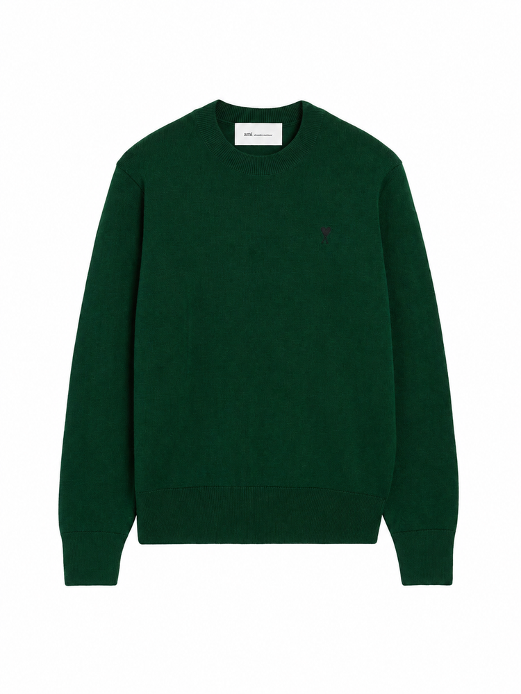 CREWNECK SWEATER WITH AMI DE COEUR