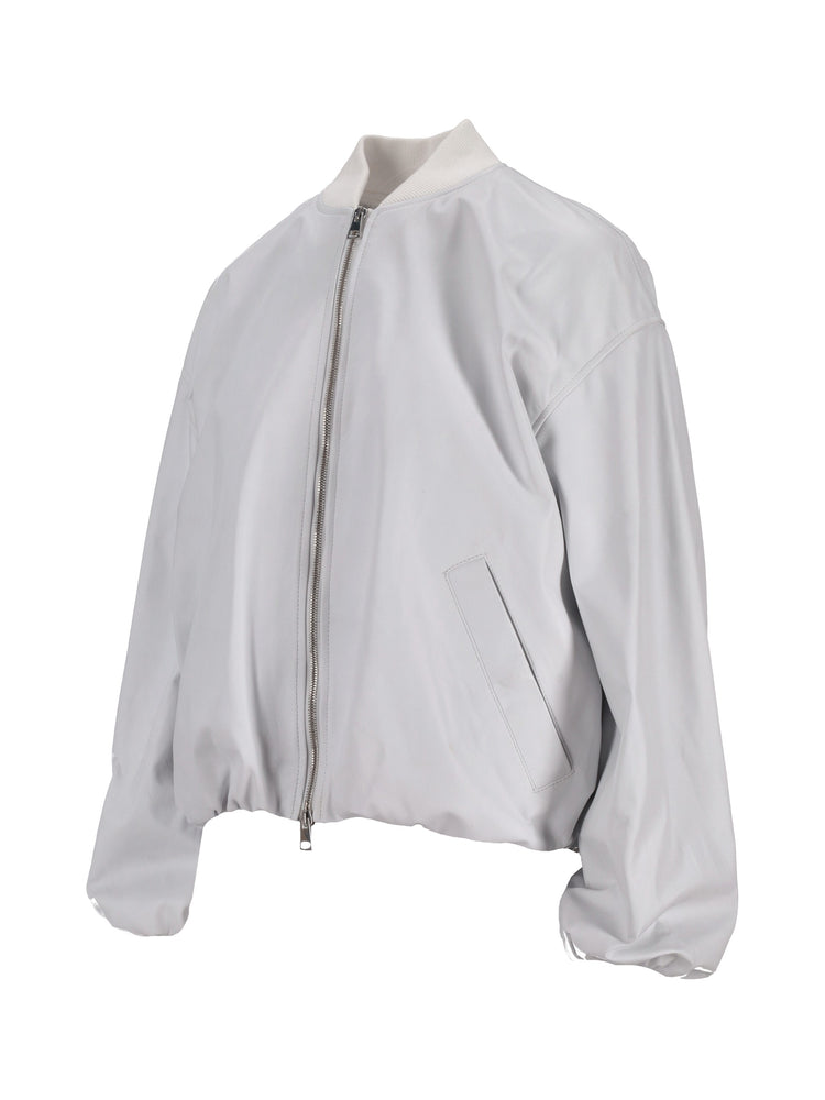LA ROSE bomber nappa bianco