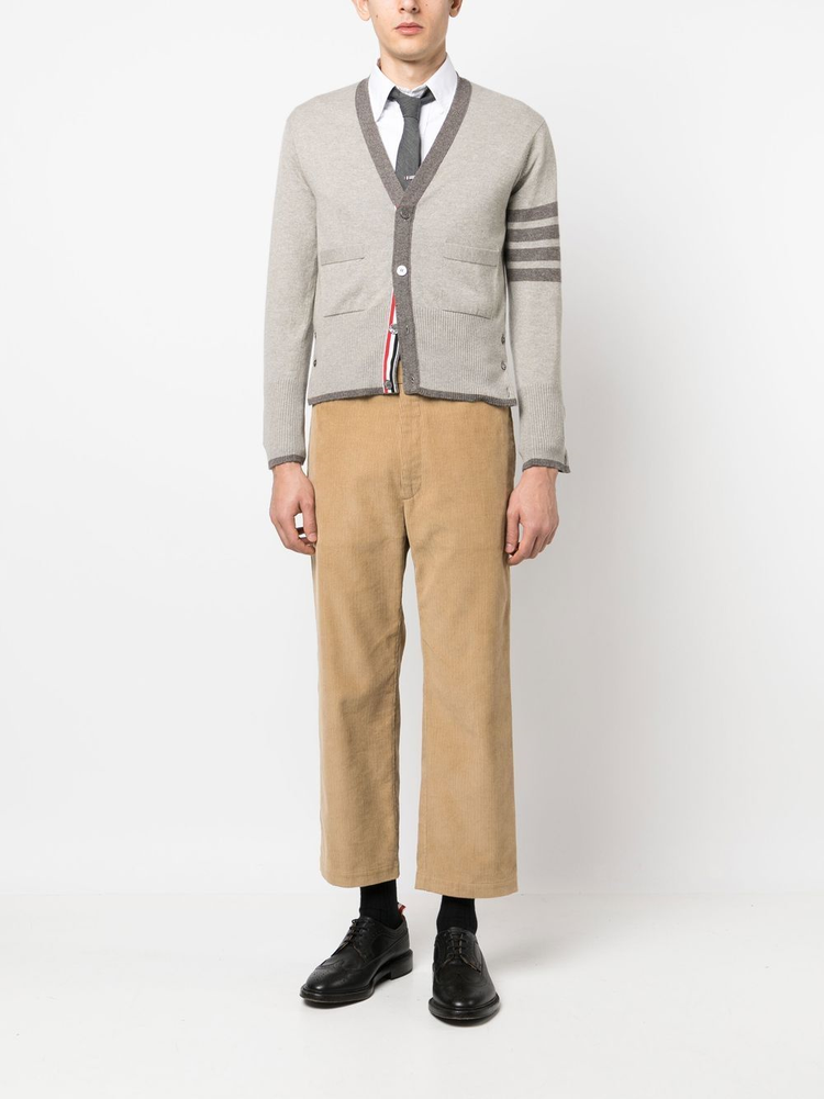 mid-rise straight-leg trousers