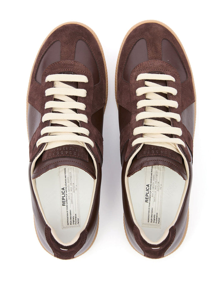 Replica low-top leather sneakers