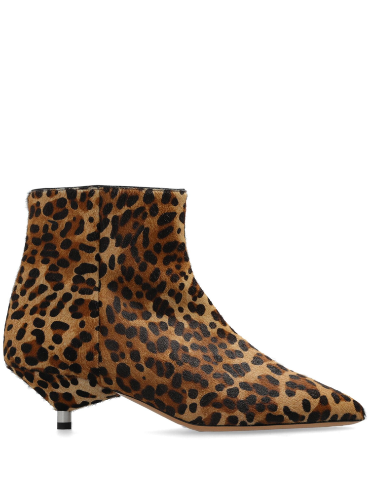 Eana 45mm leopard-print ankle boots