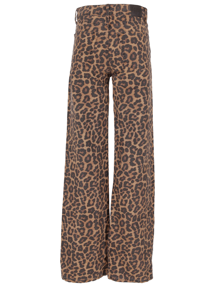 HUGH JEAN - BLACK AND BROWN LEOPARD