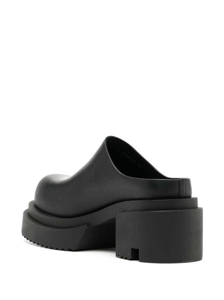 75mm leather mules