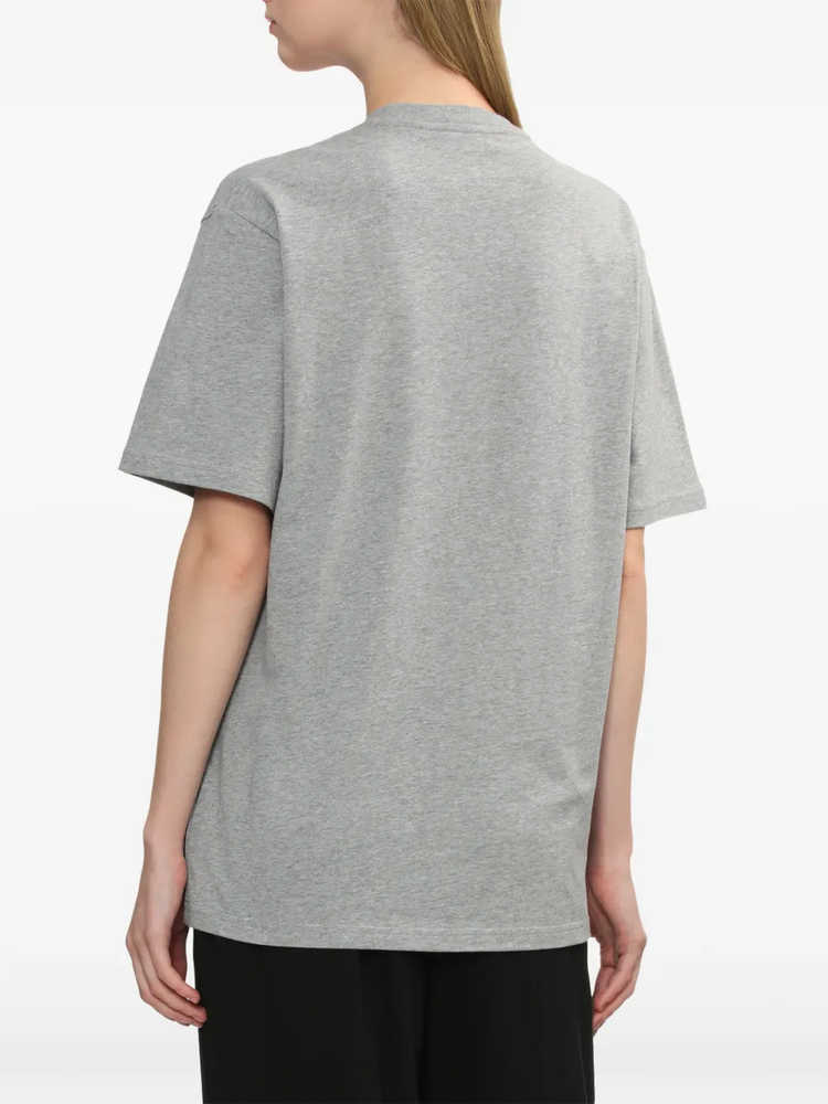 logo-embroidered T-shirt