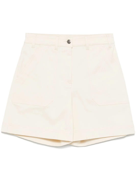 cotton gabardine shorts