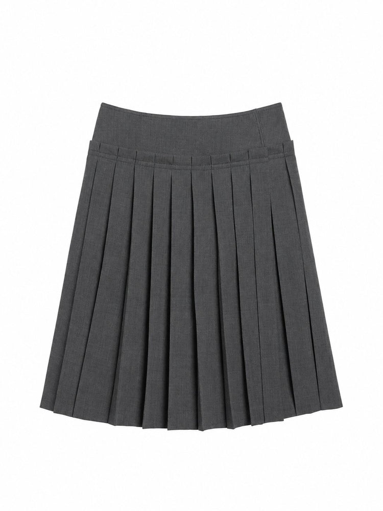 MIDI PLEATED SKIRT