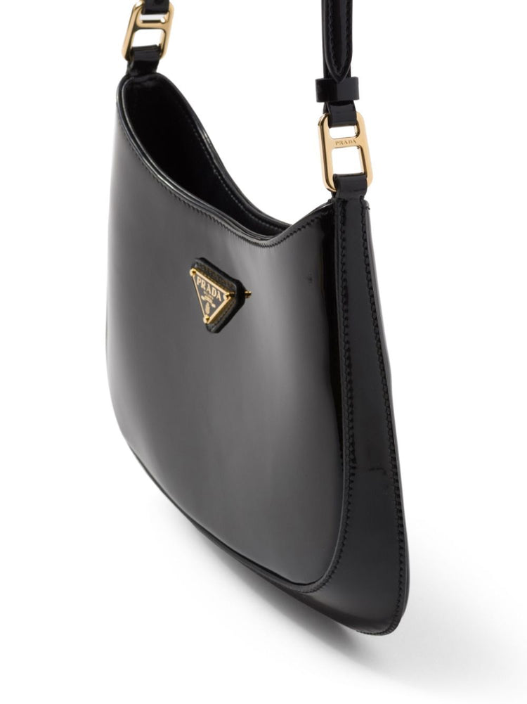 Cleo patent-leather shoulder bag