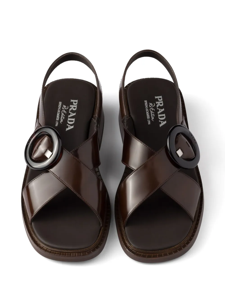buckled sandals