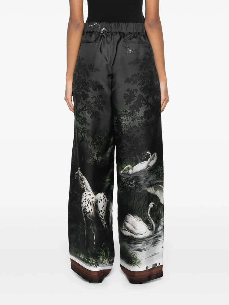 printed trousers