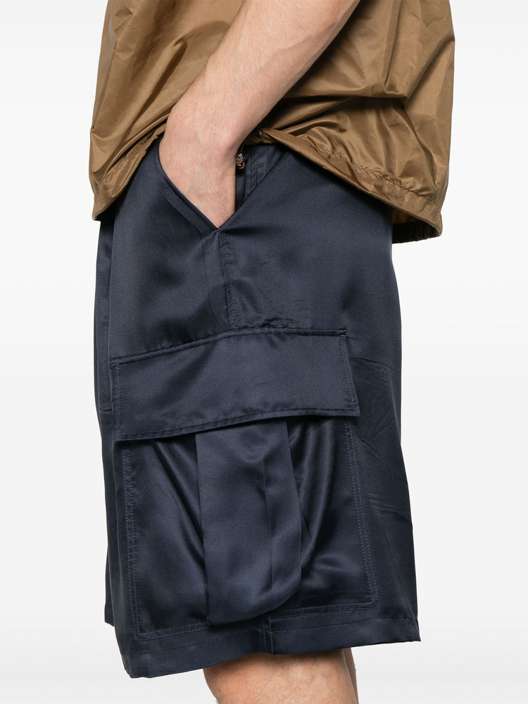 silk cargo shorts