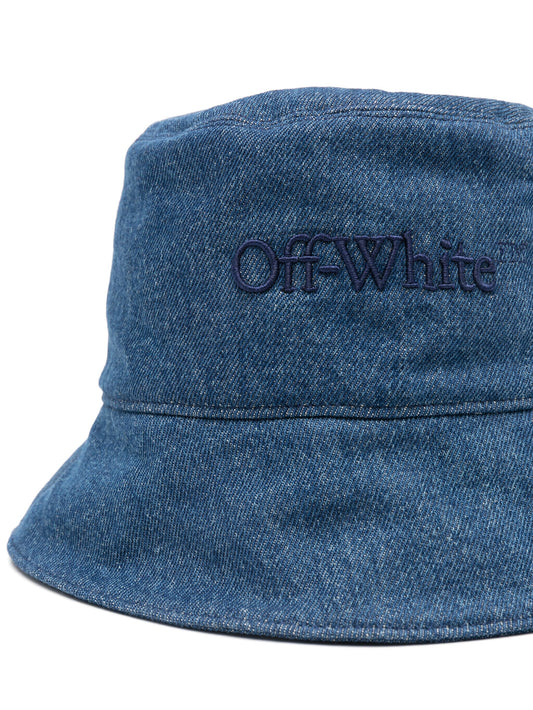 Bookish denim bucket hat