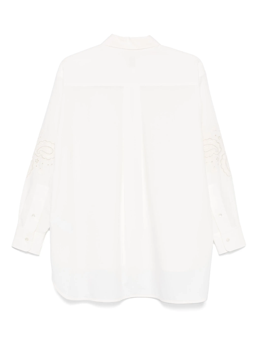 floral-embroidery shirt