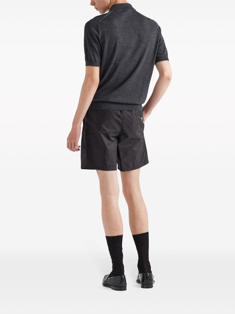 logo-plaque swim shorts