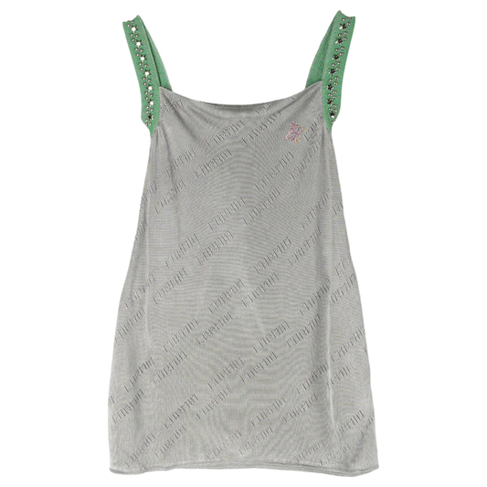 Knit short dress with Cormio letters