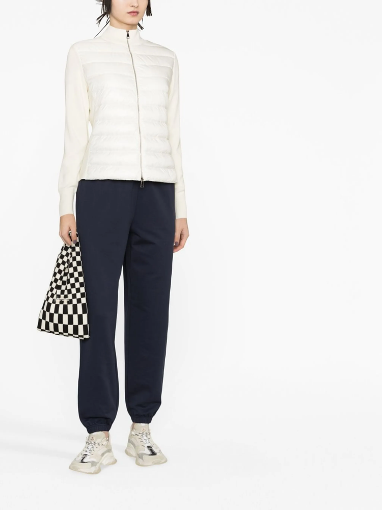 quilted padded cardigan