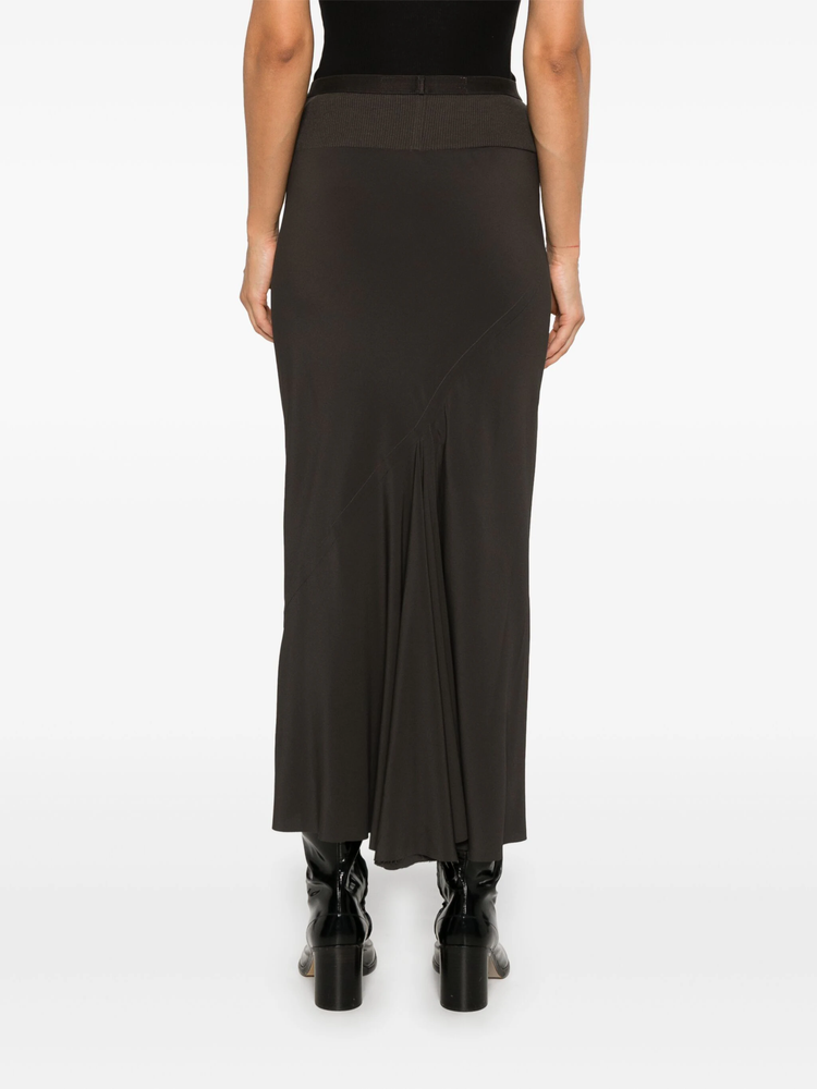 Calf Bias midi skirt